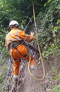 Installing rock bolts with hand held rotary percussive drill